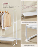 NEU Kleiderständer mit 6 Haken 45 x 120 x 160 cm wolkenweiß-mattweiß