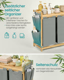 NEU Wäschekorb 3 Fächer 3 x 50 L 94 x 33 x 78 cm taubengrau