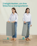 NEU Wäschekorb 3 Fächer 3 x 50 L 94 x 33 x 78 cm taubengrau