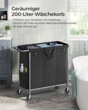 NEU Wäschekorb 200 L mit Rollen Stahl
