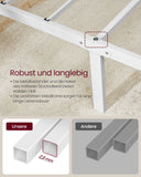 NEU Einzelbettgestell aus Metall 140 x 200 cm mattweiß