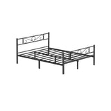 NEU Einzelbettgestell aus Metall 90 x 190 cm schwarz