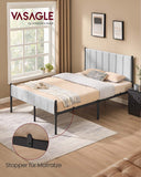 NEU Bettgestell 140 x 200 cm mit Latten grau