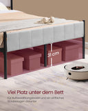 NEU Bettgestell 140 x 200 cm mit Latten grau