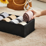 Neu 8er-Set Aufbewahrungsboxen für Unterwäsche Grau