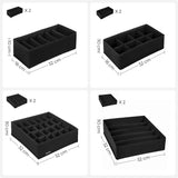 Neu 8er-Set Aufbewahrungsboxen für Unterwäsche Grau