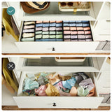 Neu 8er-Set Aufbewahrungsboxen für Unterwäsche Grau