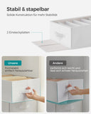NEU 2er Set Kleiderschrank-Organizer mit 6 Fächern faltbar
