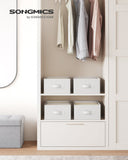 NEU 4er-Set Kleider-Organizer 6 Fächer faltbar 42 x 30 x 17 cm taubengrau