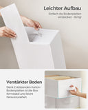 NEU 4er-Set Kleider-Organizer 6 Fächer faltbar 42 x 30 x 17 cm taubengrau