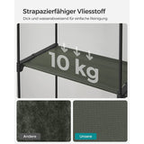 Neu Stoffschrank mit 2 Kleiderstangen Salbeigrün