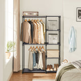 NEU offener Kleiderschrank selbsttragend vertikales Regal 112 x 43 x 165 cm schwarz
