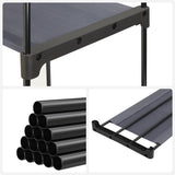 NEU offener Kleiderschrank selbsttragend vertikales Regal 112 x 43 x 165 cm schwarz