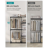 NEU Kleiderschrank faltbar 112 cm schwarz