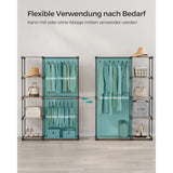 Neu Kleiderschrank mit Kleiderstange Taupe