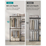 Neu Kleiderschrank mit Kleiderstange Taupe