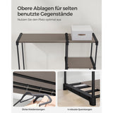 Neu Kleiderschrank mit Kleiderstange Taupe