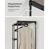 Neu Kleiderschrank mit Kleiderstange Taupe
