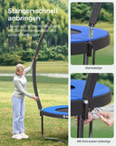 NEU Trampolin Ø 427 cm mit innenliegendem Netz schwarz-blau