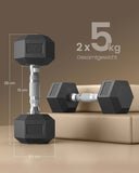 NEU 2er Set Hanteln 10kg tintenschwarz