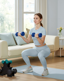 NEU Kurzhantel Set mit Hantelständer aquamarinblau