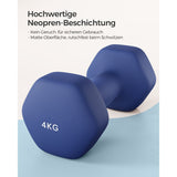 Neu 2er-Set Kurzhanteln 20,5 x 9,5 cm Blau