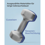 Neu 2er-Set Kurzhanteln 20,5 x 9,5 cm Blau