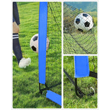NEU 2er-Set Fußballtor Kinder Pop-up blau