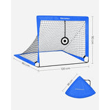 NEU 2er-Set Fußballtor Kinder faltbar blau