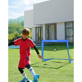 NEU 2er-Set Fußballtor Kinder faltbar blau