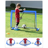 NEU 2er-Set Fußballtor Kinder faltbar blau