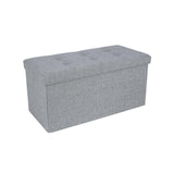 NEU Sitzbank 76 cm belastbar 300 kg leinen-lichtgrau