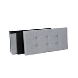 NEU Sitzbank 76 cm belastbar 300 kg leinen-lichtgrau