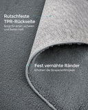 NEU Teppich 80 x 150 cm rutschfest taubengrau