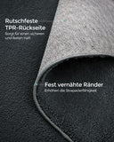 NEU Teppich 160 x 230 cm rutschfest anthrazitgrau