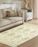 NEU Teppich 120 x 170 cm rutschfest sandbeige