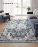 NEU Teppich 140 x 200 cm flauschig taubengrau
