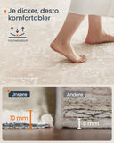 NEU Teppich 140 x 200 cm flauschig beige