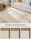 NEU Teppich 140 x 200 cm flauschig beige