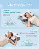 NEU Nackenkissen aus Memoryschaum wolkenweiß-Taubengrau