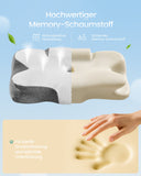 NEU Nackenkissen aus Memoryschaum wolkenweiß-Taubengrau