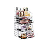 Make-up Organizer Kosmetik-Aufbewahrung aus Acryl Schwarz-Transparent