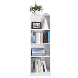 Bücherregal 40 x 121,5 x 24 cm Weiß