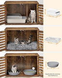 Katzenhaus Katzenklo mit Türen 80 x 53 x 49,2 cm Vintagebraun