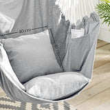 Hängesessel bis 150 kg belastbar Grau