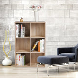 Bücherregal 65,5 x 97,5 x 30 cm Eichefarbe