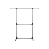 Kleiderständer (101-163) x 49 x (113-198) cm Silbern
