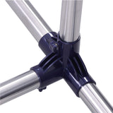 Kleiderständer (101-163) x 49 x (113-198) cm Silbern
