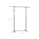 Kleiderständer (87-150) x 44 x (97-165) cm Grau