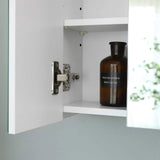 Spiegelschrank Badezimmerschrank 60 x 15 x 55 cm Weiß
